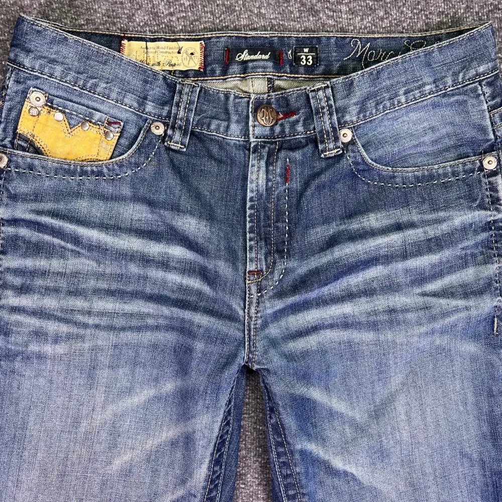Marc Ecko Jeans Mens 33 Standard Y2K Streetwear Embroidered Hip Hop Baggy Grunge